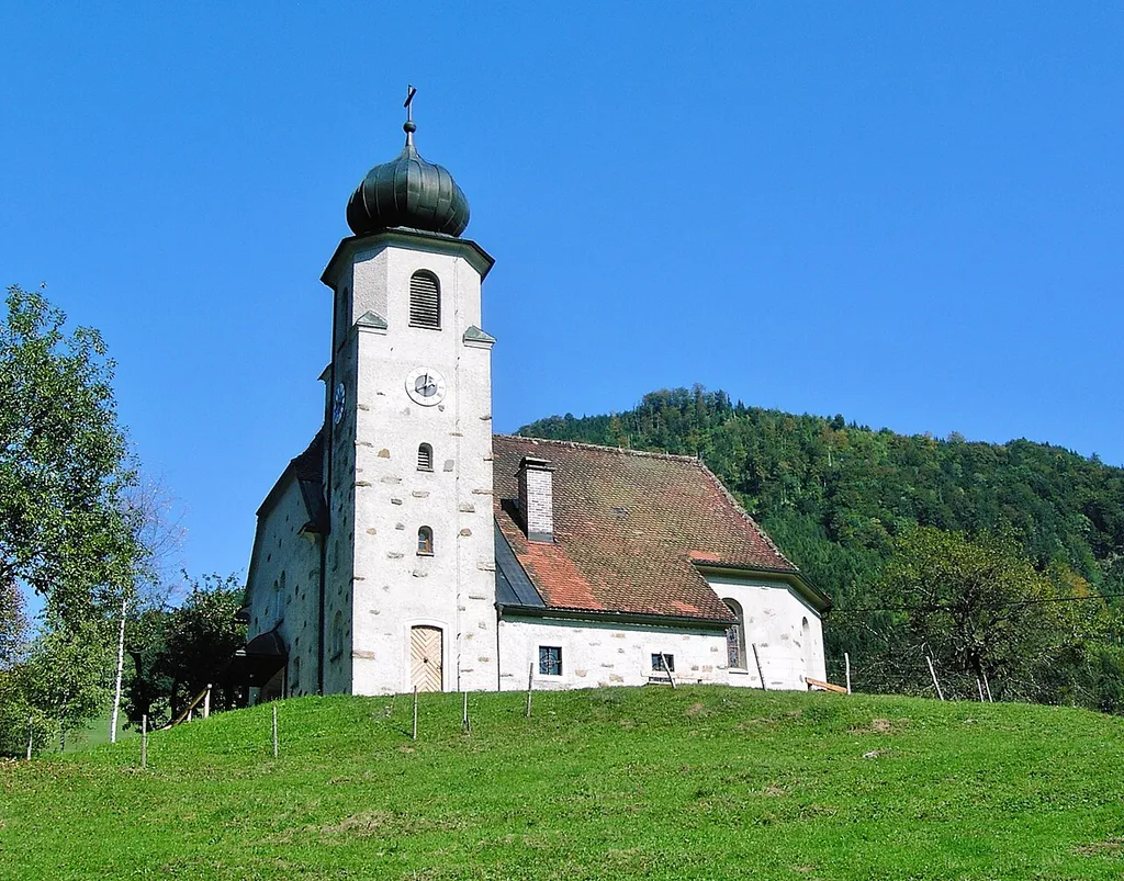 Großraming Katholische Filialkirche Brunnbach, Ansicht von Süden