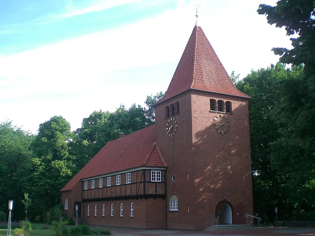 Luther church in Hamburg Wellingsbuettel