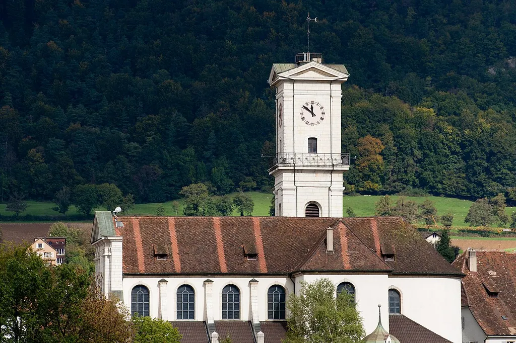 Die Kirche St. Marcel in Delsberg.
