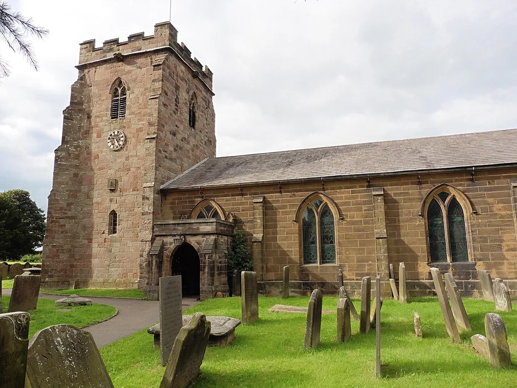 Photograph of St Werburgh's Church, Kingsley, Staffordshire, England