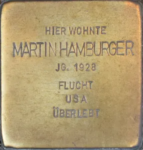 Stolperstein dedicated to Martin Hamburger