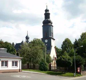 Kirche, Kirchhof und Kirchhofsmauer Kirchstraße -