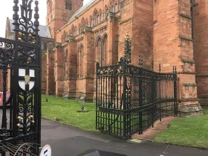 Railings And Gates At East End Of Cathedral