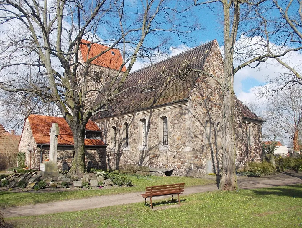 Saints George and Elisabeth Church in Oppin (Landsberg, district: Saalekreis, Saxony-Anhalt)