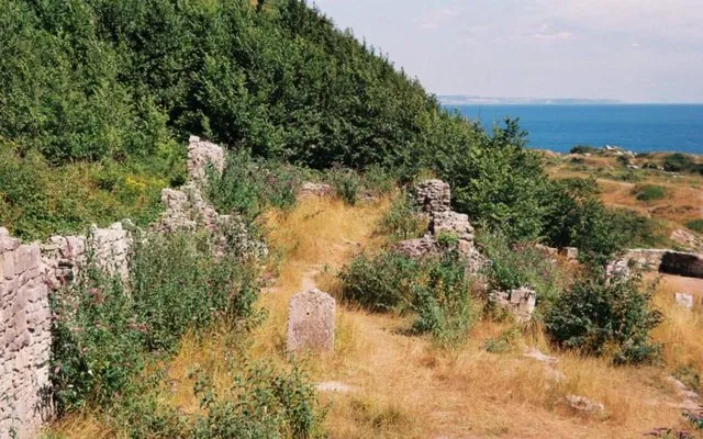 Part of the ruin of St Andrew's parish church, Rufus Castle, Portland, Dorset