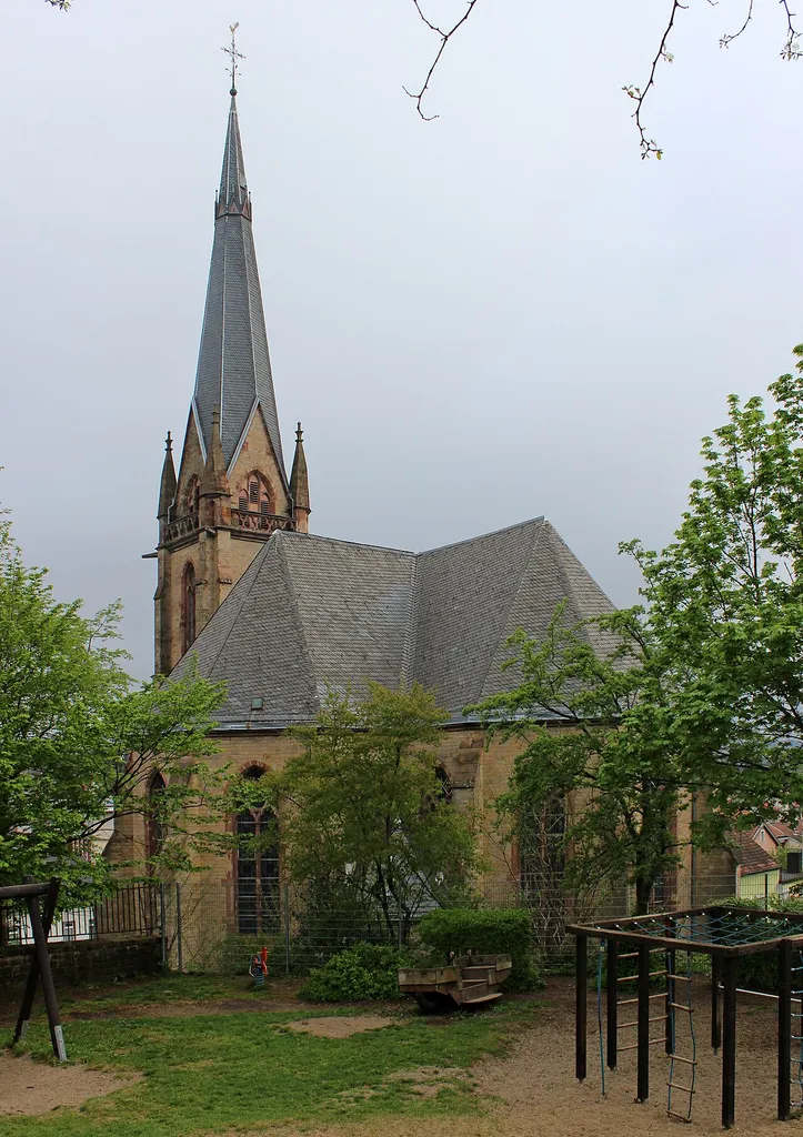 Die evangelische Christuskirche, Dudweiler, Stadt Saarbrücken, Saarland
