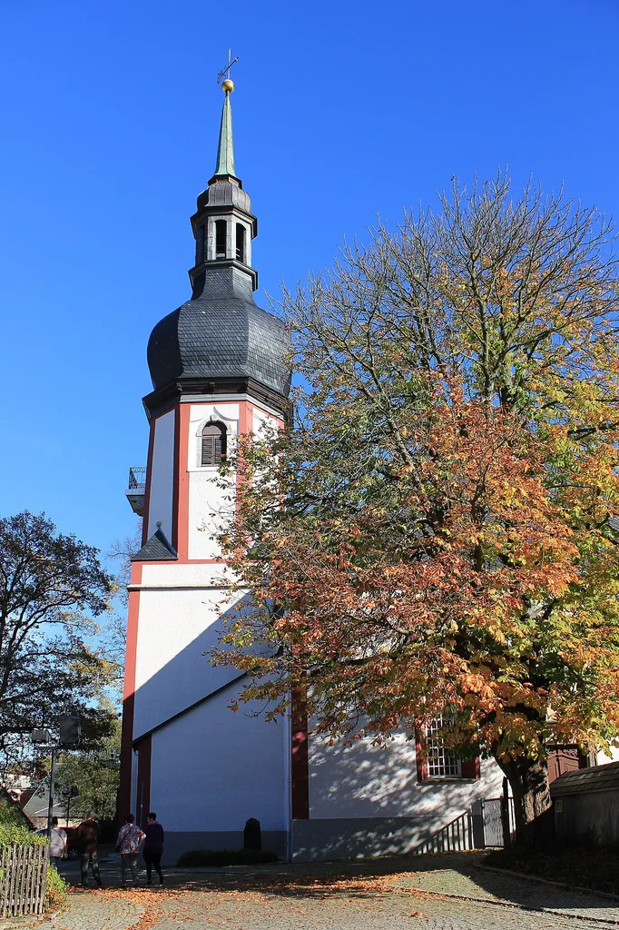 St.Trinitatis-Kirche in Zwönitz, Erzgebirgskreis, Sachsen.