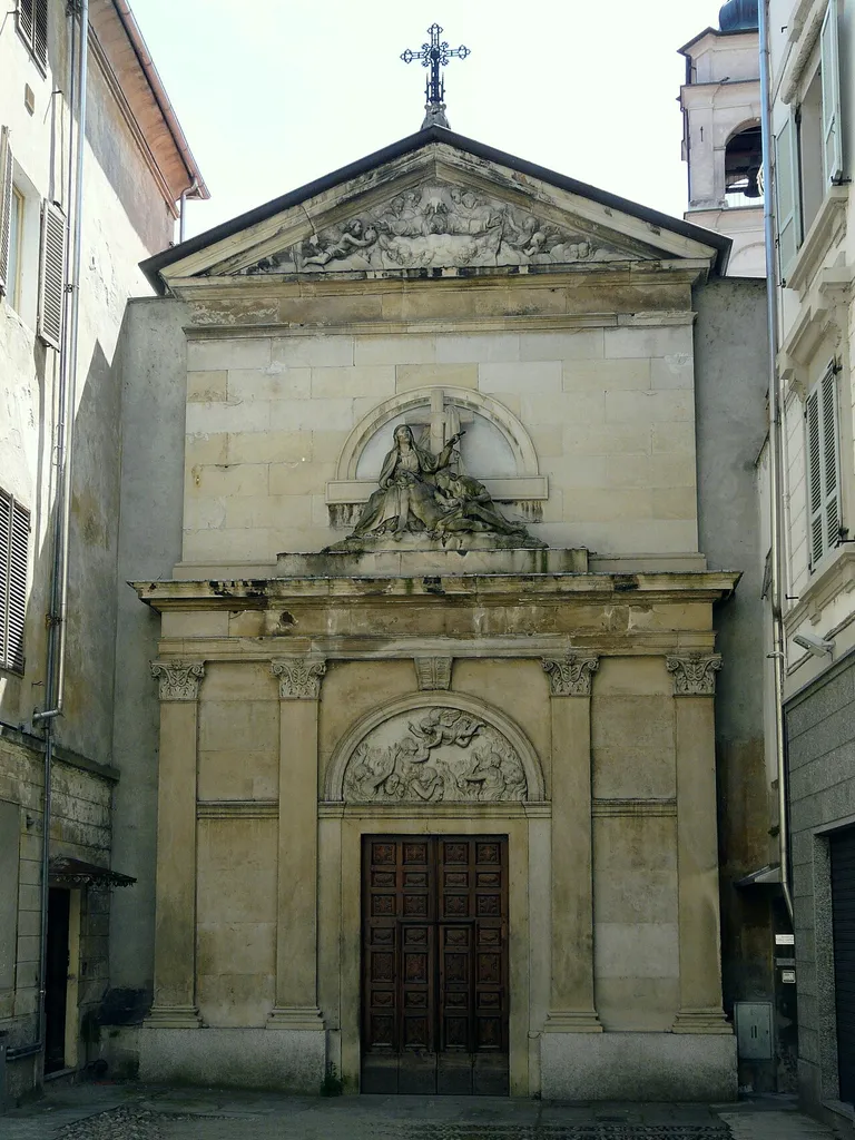 Facade of the church of Santa Croce in Ivrea