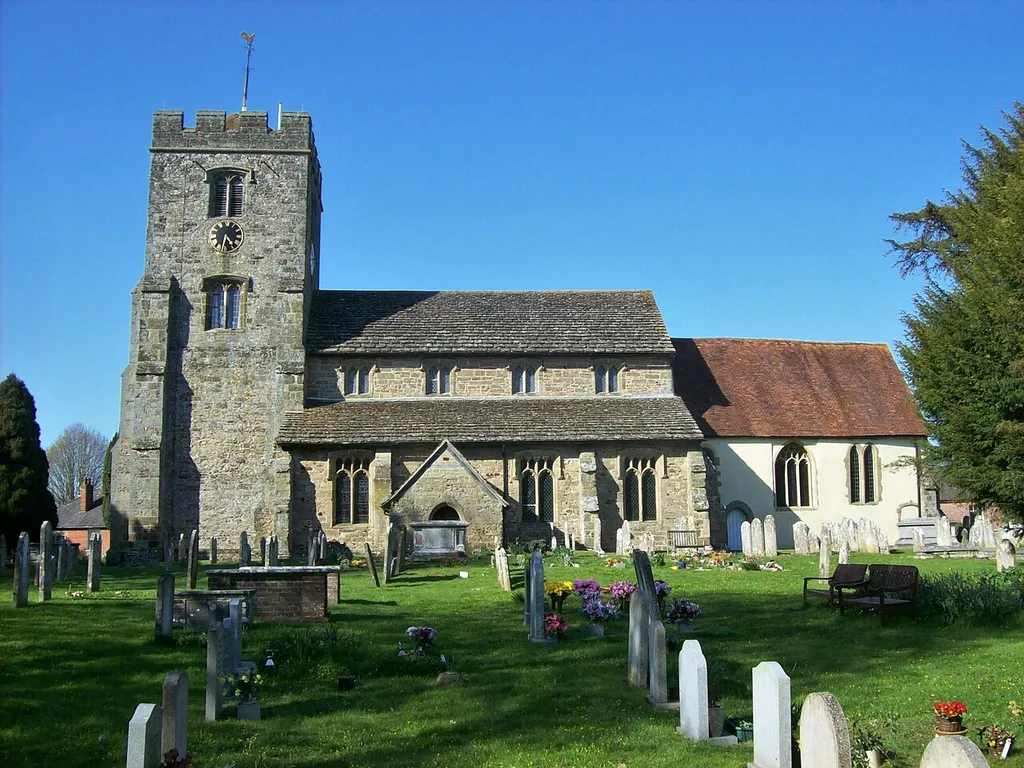 St Mary's parish church, Pulborough, West Sussex, England, seen from the south