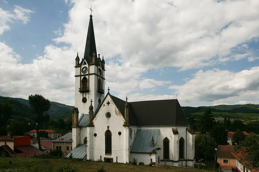 Gothic Lutheran Church in Dobšiná, Slovakia.