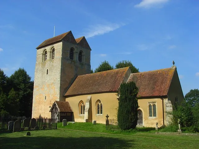 St Bartholomew's, Fingest The nave and tower are 12th century with the saddleback roof added to the tower in the 18th or early 19th century. The chancel was added in the 13th century.
