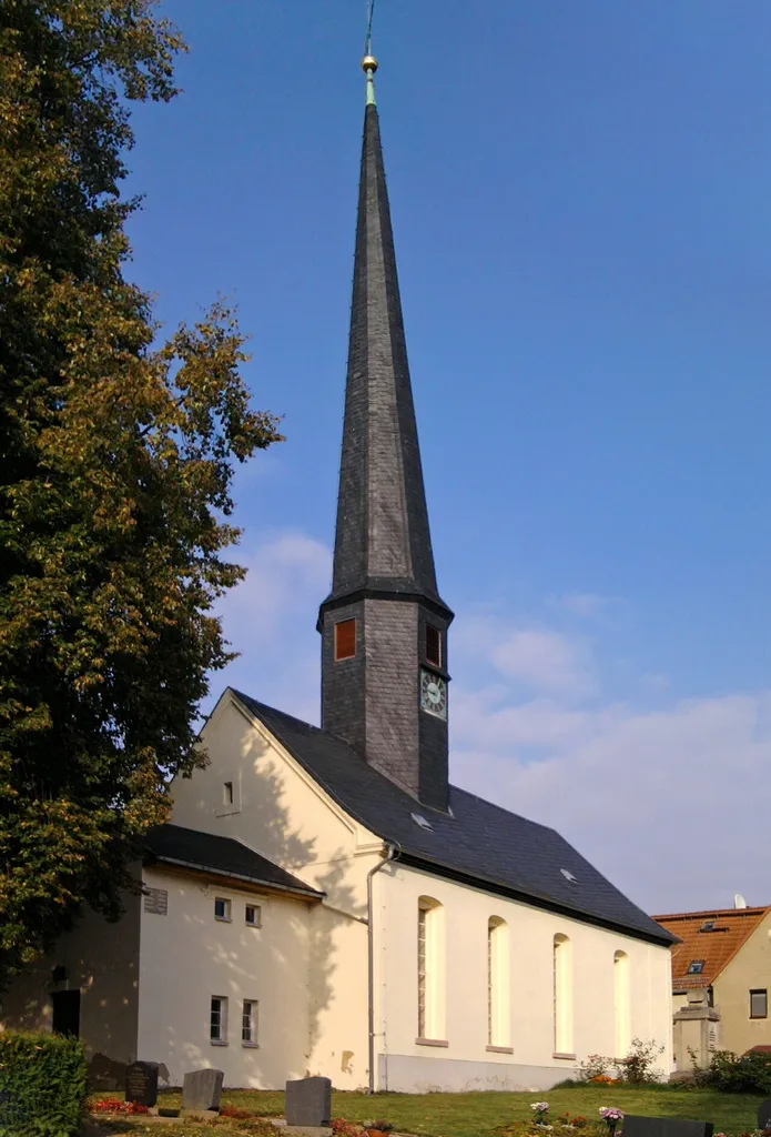 Church in Neuenmörbitz in Landkreis Altenburger Land/Thuringia/Germany