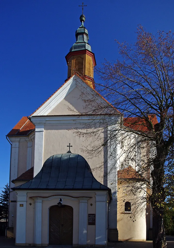 kościół ewangelicki, ob. rzymsko-katolicki pw. św. Stanisława Kostki i św. Jerzego z 1780 r. Racot, Kościan