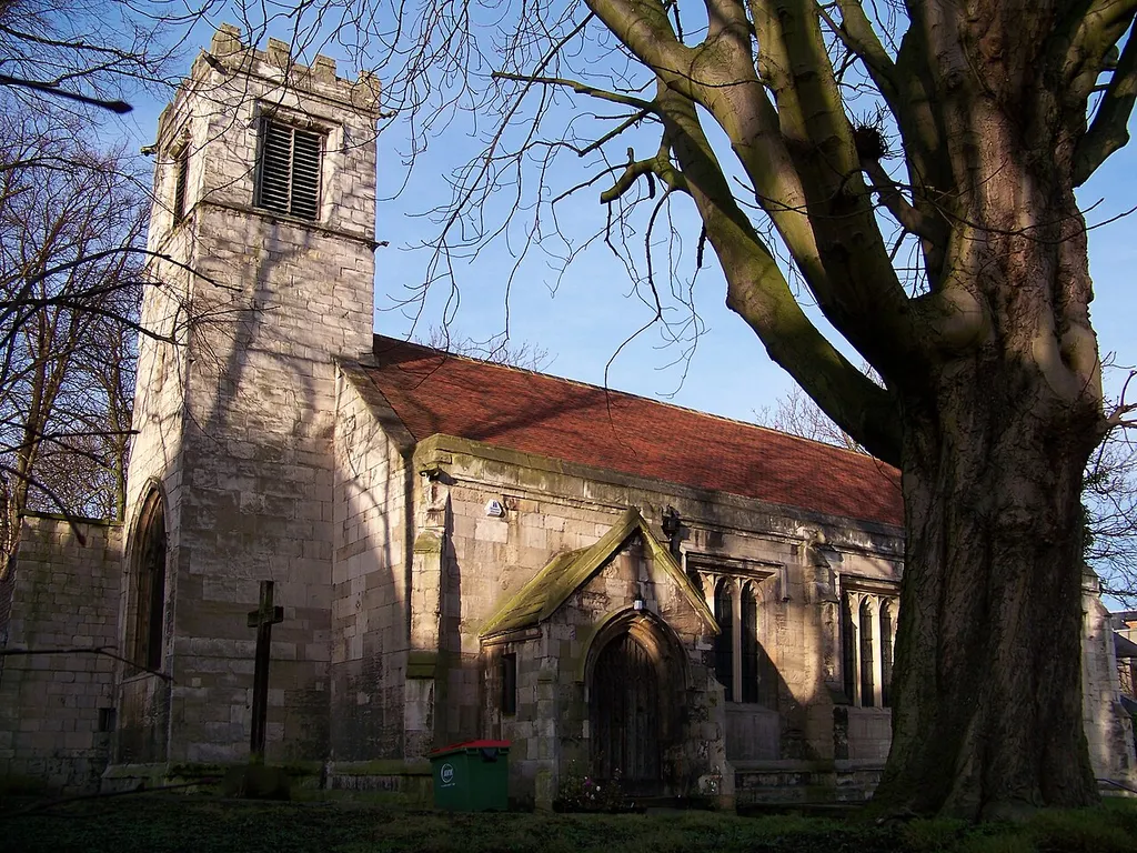 St. Cuthbert Church, Peasholme Green, York, England a grade I listed building constructed in the 15th century.