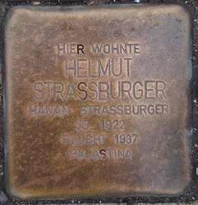 Stolperstein dedicated to Helmut Strassburger