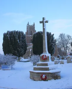 Stoke-by-Nayland War Memorial in the Churchyard of St Marys Church