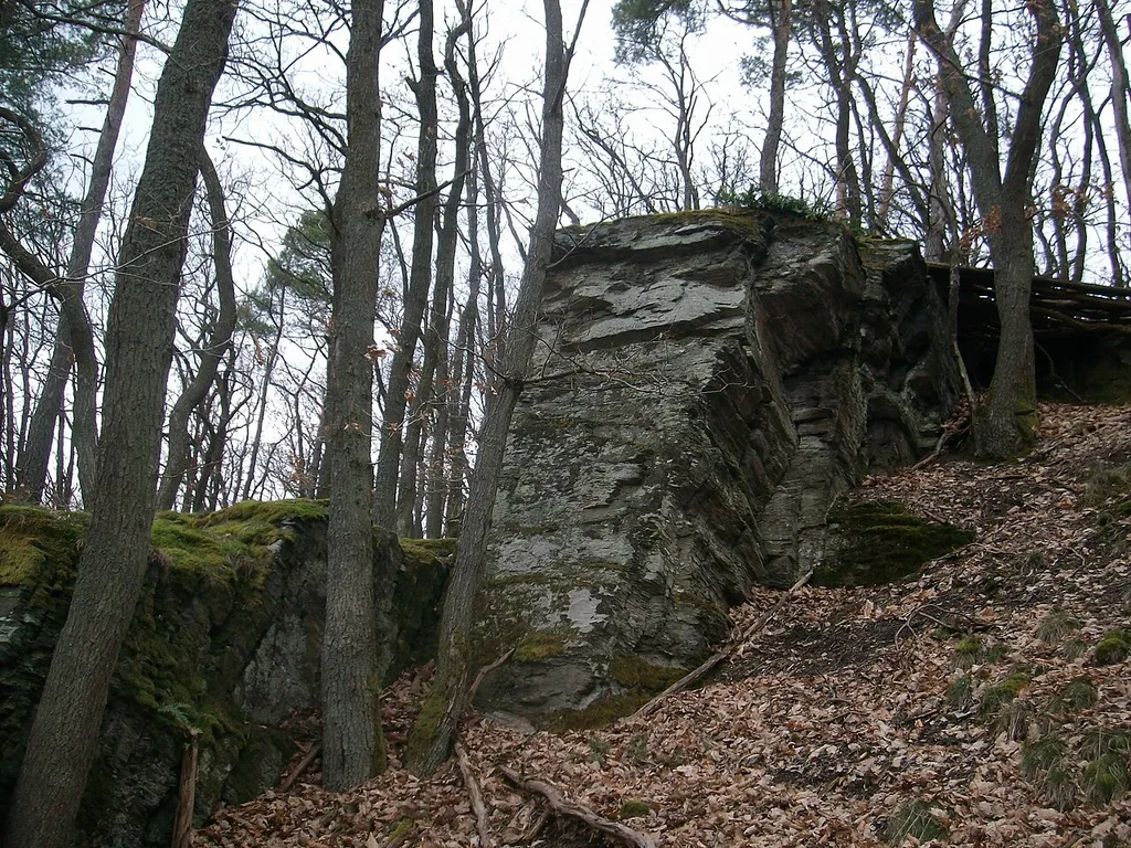 Deutlich erkennbare Überreste der ehemaligen Burg Holdersberg