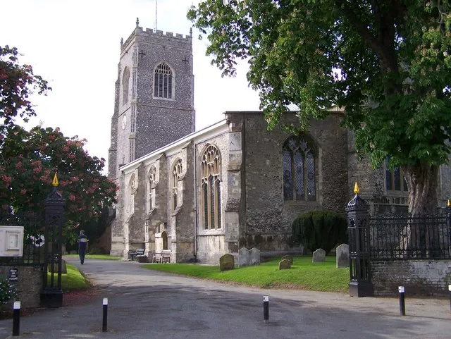 Church of St Michael in Framlingham, Suffolk, England. A Grade I listed medieval church.