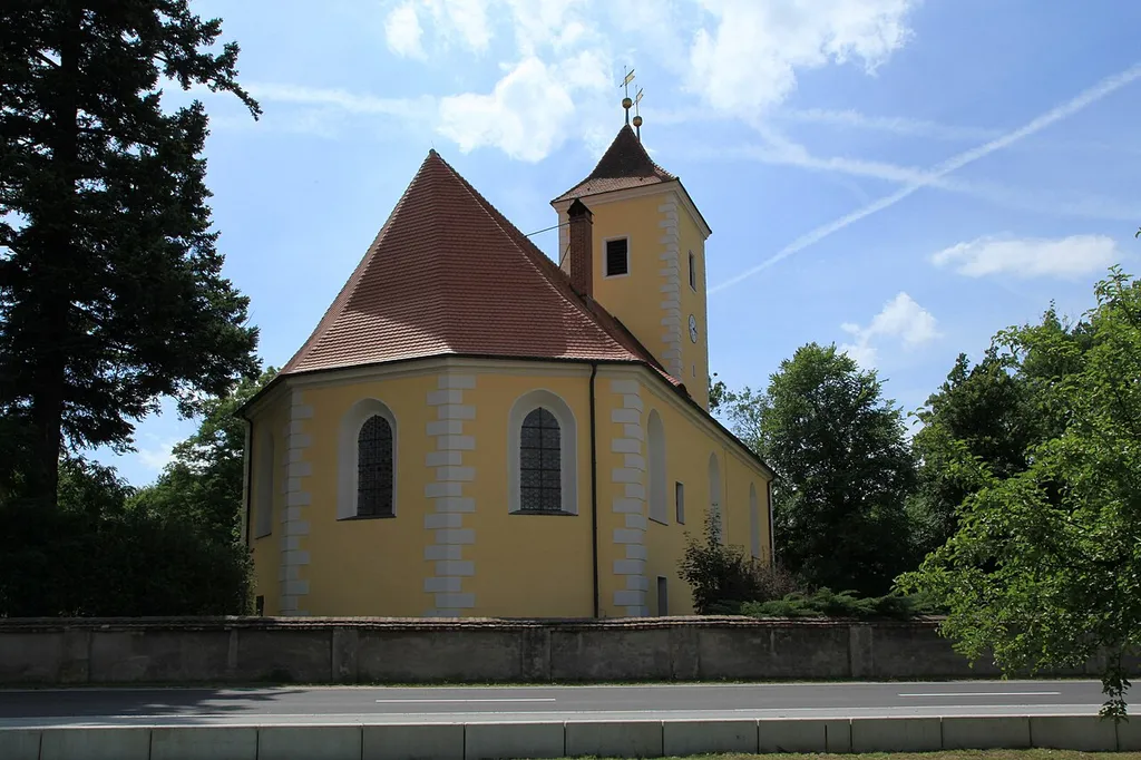 Kirche Kreba an der Boxberger Straße in Kreba-Neudorf