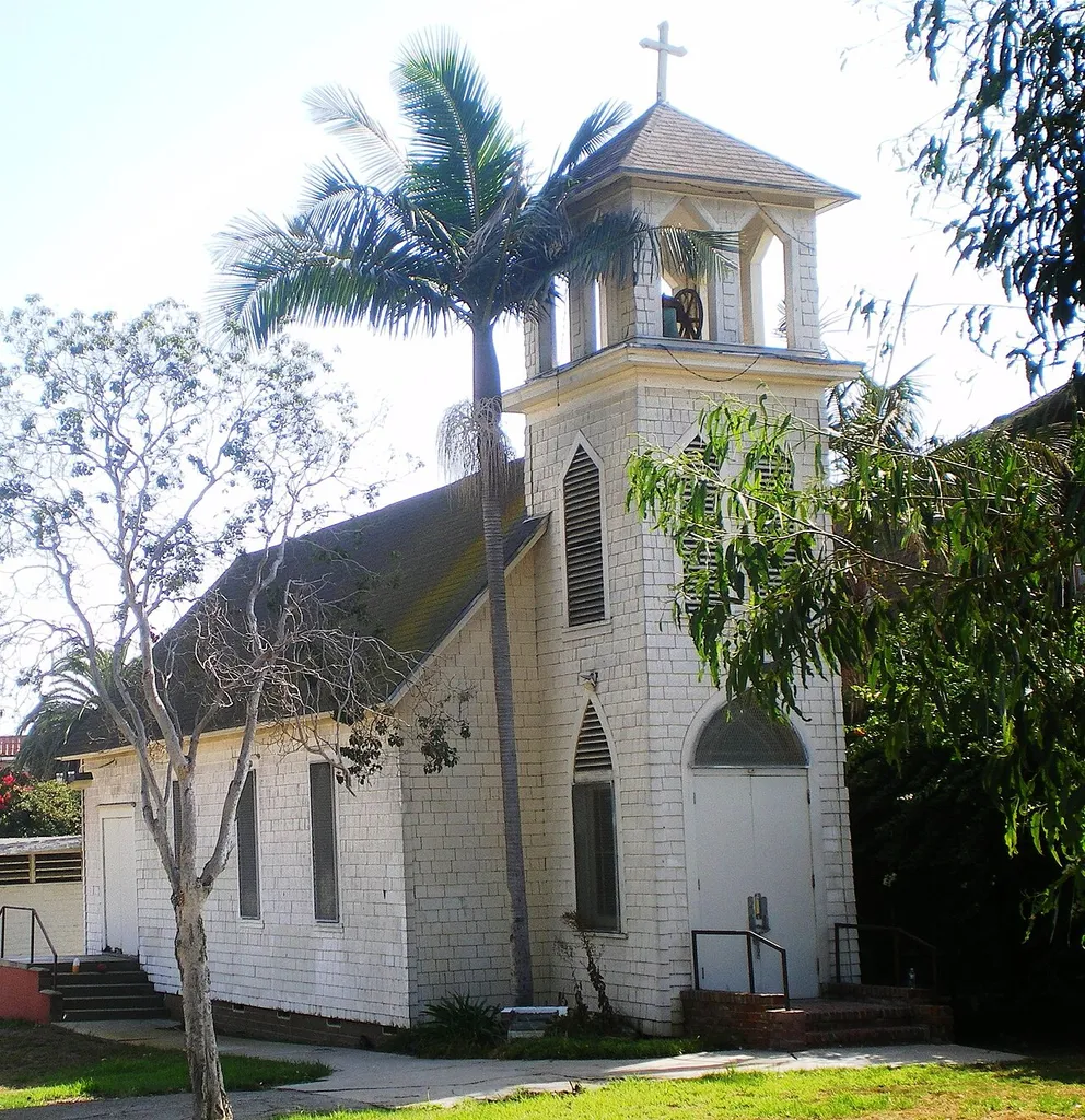 Old St. Peter’s Episcopal Church Harbor View Memorial Park (W. 24th St. &amp; S. Grand Ave., San Pedro, Los Angeles, California