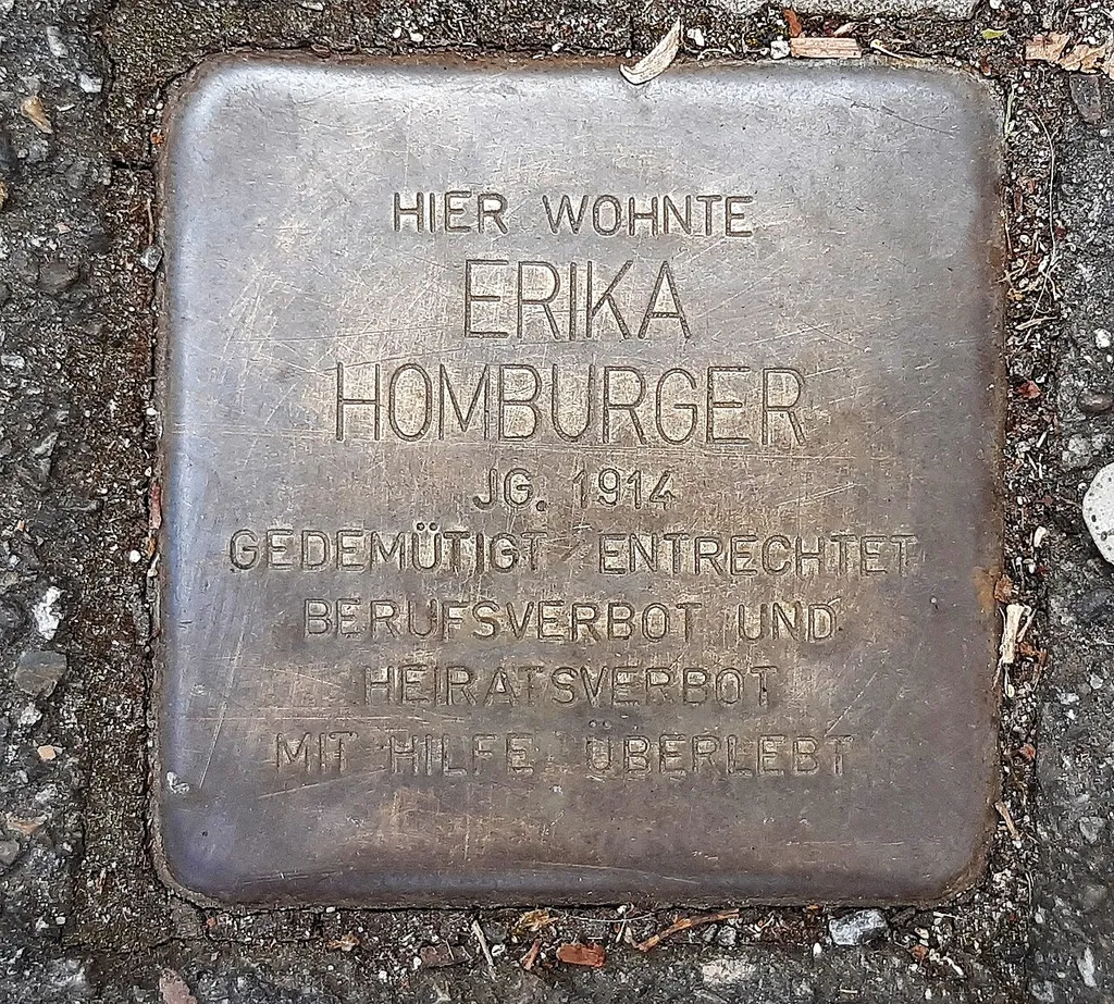 Stolperstein für Erika Homburger in Freiburg, Goethestraße 14