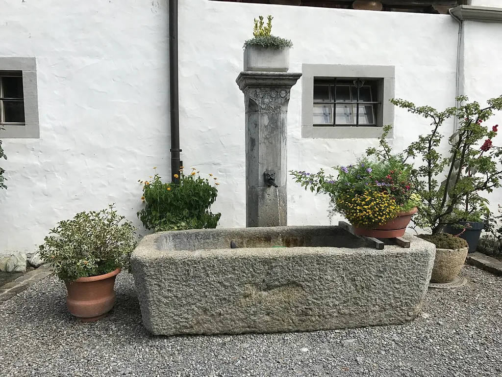 Brunnen Stans Wirtschaft zur Rosenburg(Nidwalden)