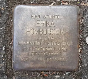 Stolperstein dedicated to Erika Homburger