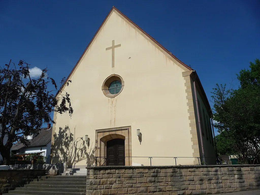 Protestantische Kirche in Laumersheim, Pfalz
