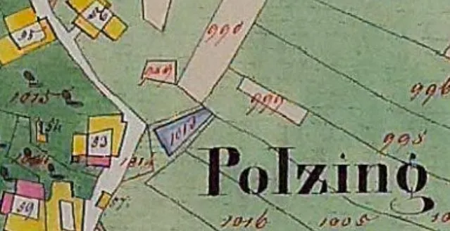 Polzing auf dem Franziszeischen Kataster