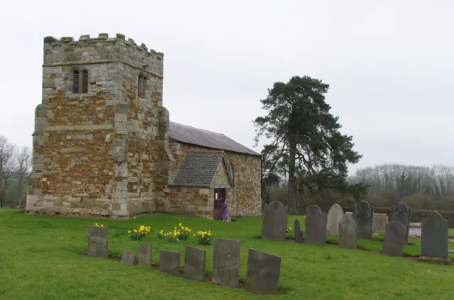 Former parish church of St Giles at the site of the abandoned village of Great Stretton, Leicestershire