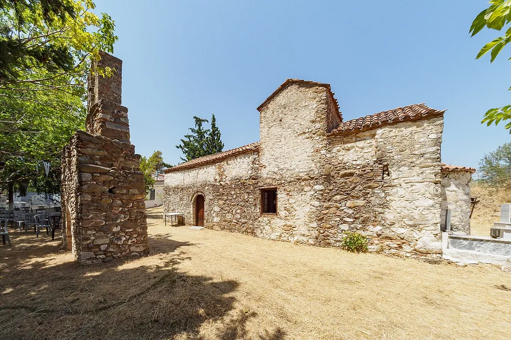 The 13th-14th century church of the Tranfiguration at Vounoi, Euboea.