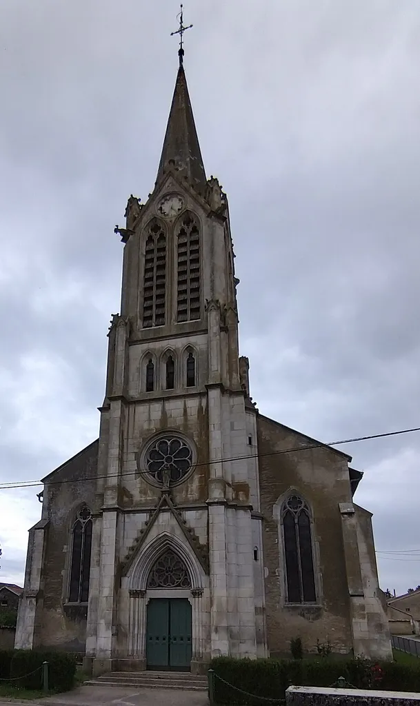 Porche-clocher de l'église d'Uruffe (Meurthe-et-Moselle)