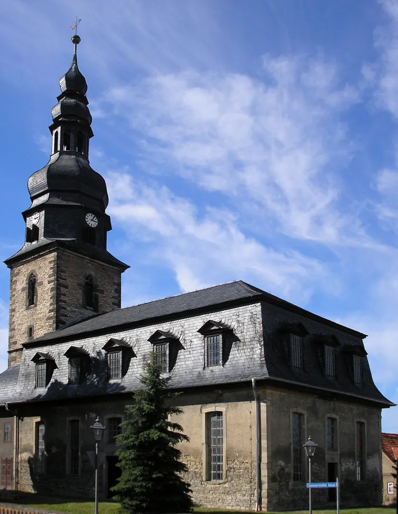 Die Kirche von Wüllersleben (Ilm-Kreis, Thüringen, Deutschland)