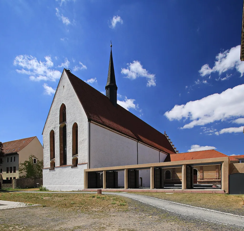 Klosterkirche St. Augustin in Grimma am Ufer der Mulde. Sachsen.