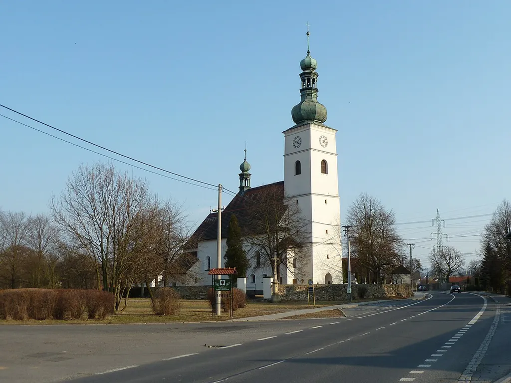 Church of saint Martin in village Šenov u Nového Jičína (Nový Jičín district, north-eastern Moravia, Czech Republic)