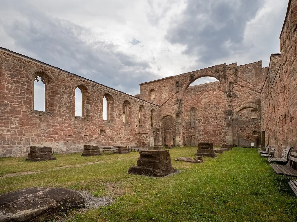 Ruin of the monastery church in the Henneberg Museum Kloster Veßra (open-air museum)