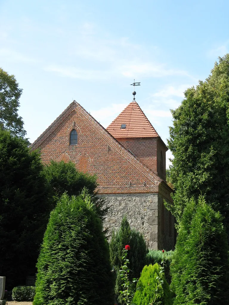 Church in Kirch Poppentin, disctrict Mecklenburgische Seenplatte, Mecklenburg-Vorpommern, Germany