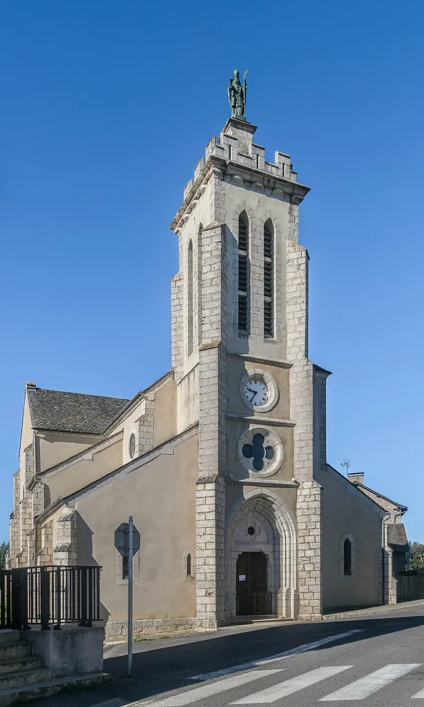 Saint Martin Church in Le Massegros, Lozère, France