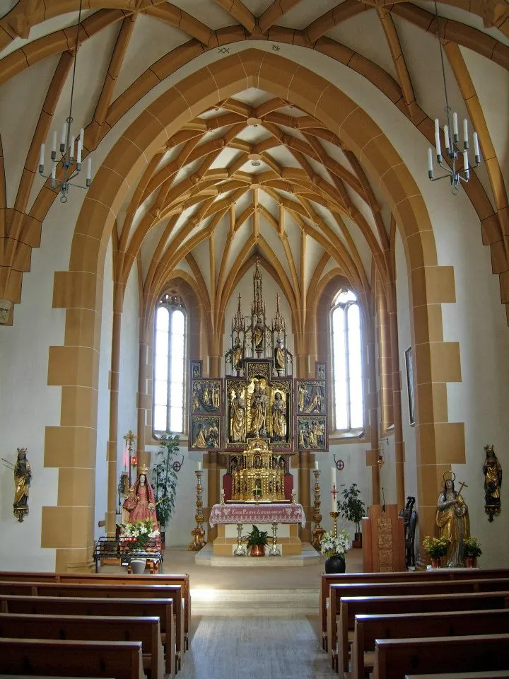 Gotischer Chor in der Pfarrkirche St. Maria Magdalena, Stierva GR