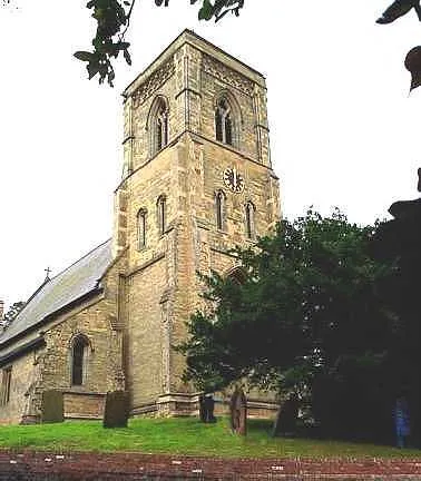 St Andrew's Church, Middleton on the Wolds, East Riding of Yorkshire, England.This church is almost central in the grid square. It is situated on the south side of the A614 when entering the town from the direction of Driffield.