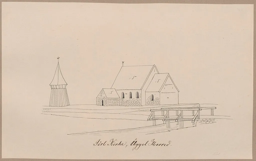 Jørl Kirke i Jørl, Slesvig-Holsten, Tyskland