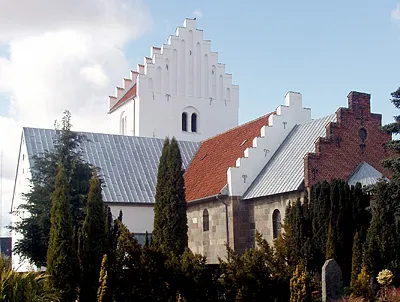Dansk: Odder Kirke, Odder, Hads Herred , Århus Amt , Denmark. Українська: Церква в Оддері, Данія