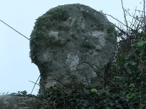 Wayside cross in St Levan churchyard, 10m north east of the church