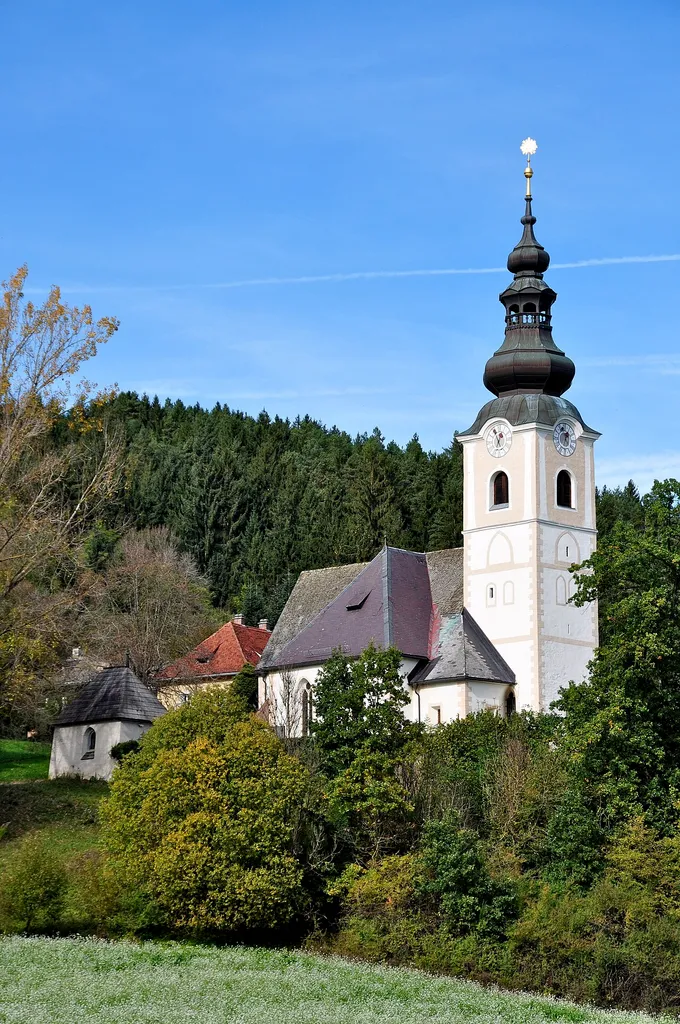 Parish church Saint Stephen in Sankt Stefan am Krappfeld, municipality Mölbling, district Sankt Veit, Carinthia, Austria, EU
