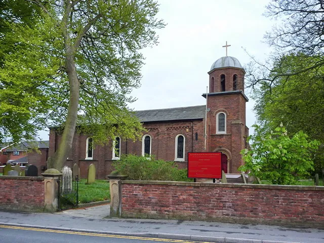 Holy Trinity parish church, Freckleton, Lancashire, seen from the north