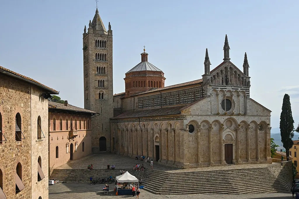 Massa Marittima, Cathedral of Saint Cerbonius, seen from northwest