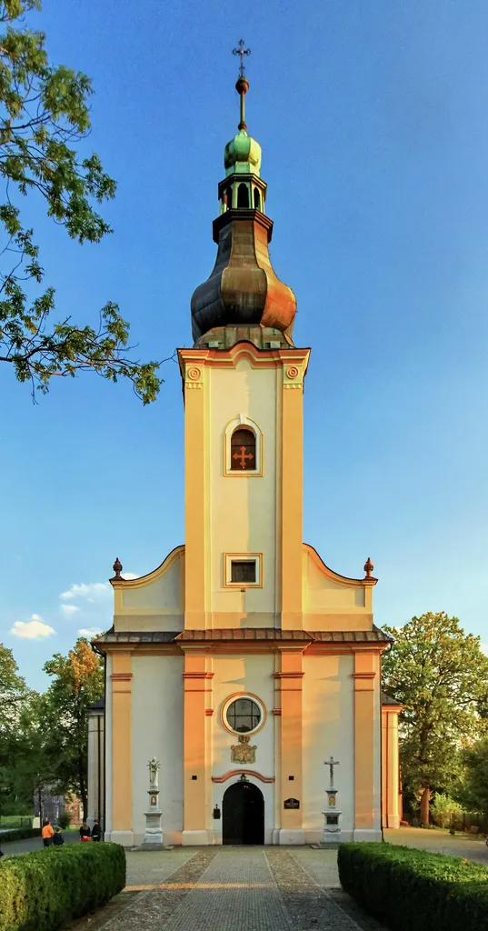 Saint Barbara church. Strumień, Silesian Voivodeship, Poland.
