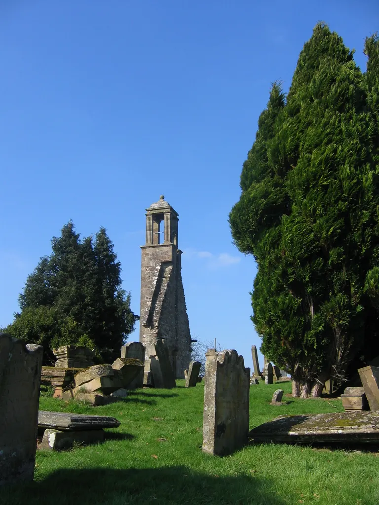 Ruins of Old St. Ninian's Kirk, Stonehouse, South Lanarkshire, Scotland.