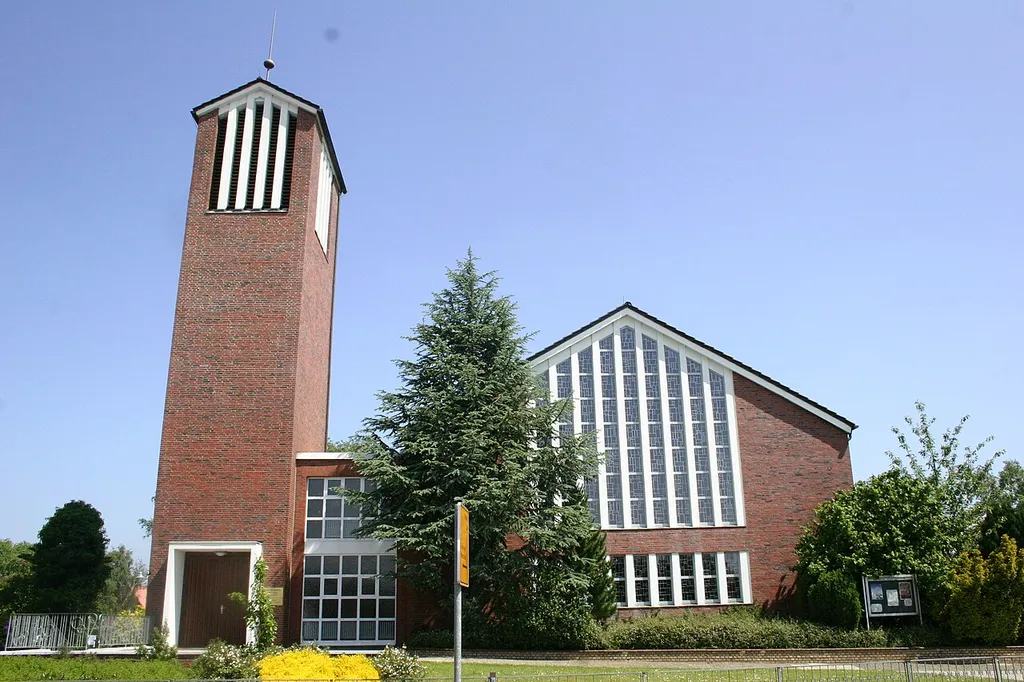 Old-reformed church in Bunde, district of Leer, East Frisia, Germany