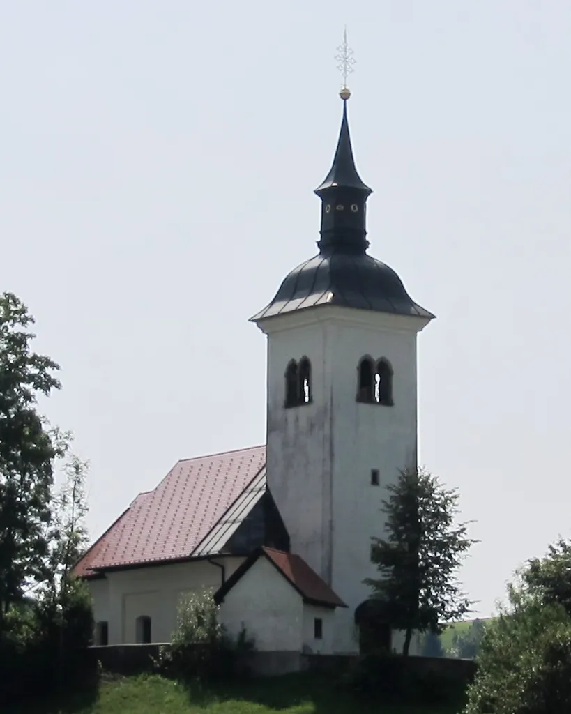 The Church of Saint Nicholas in Hlevni Vrh, Municipality of Logatec, Slovenia